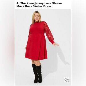 Torrid red skater dress